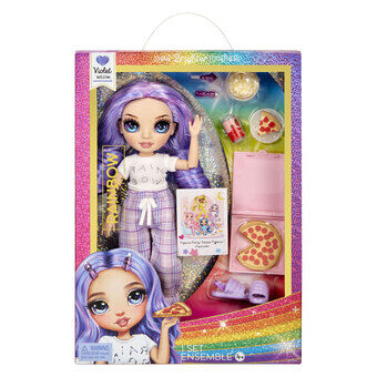 Rainbow High Junior High Pyjamabileet Pop - Violet