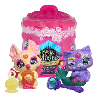 Magic Mixies Mixlings Bruis en Ontdek Kattila Crystal Woods Sarja 3, 2-Pakkaus