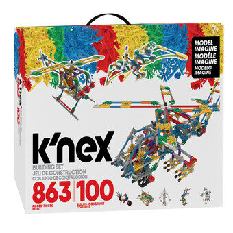 K\'Nex Rakennussarja 100 Mallia, 863 osaa.