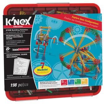 K\'Nex Rakennussarja Johdatus Yksinkertaisiin Koneisiin Vaihteet, 198 osaa.