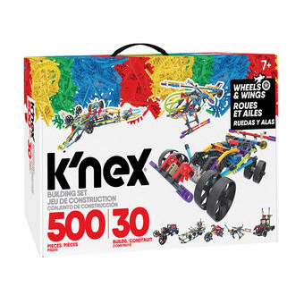 K\'Nex Rakennussarja Wings & Wheels 30 Mallia, 500 osaa.