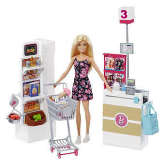 Barbie Muotineitojen Supermarket Leikkisetti