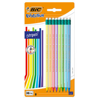 BIC Evolution Kynät Kumia, 8kpl.