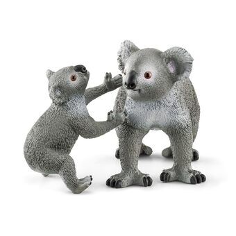 Schleich villieläinten koala äiti vauvan kanssa 42566