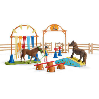 schleich HORSE CLUB Ponin ketteryyskoulutus 42481