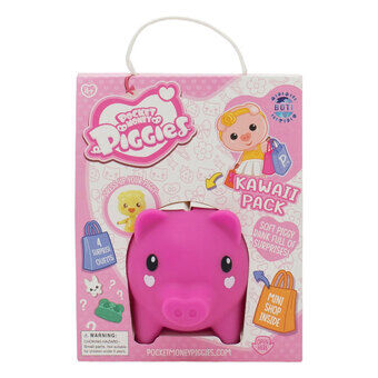 Pockey Money Piggies Leikkihahmo Säästöpossu - Kawaii Paketti