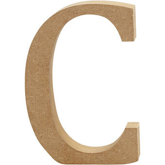 Letter c mdf 13cm, 1 kpl.