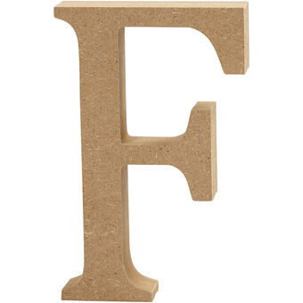 Letter f mdf 13cm, 1 kpl.