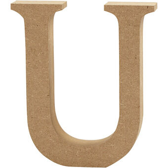 Letter u mdf 13cm, 1 kpl.