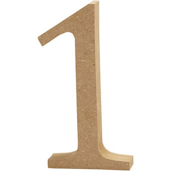 Numero 1 mdf 13cm, 1kpl.