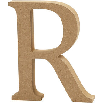 Letter r mdf 8cm, 1kpl.