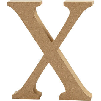 Letter x mdf 8cm, 1 kpl.