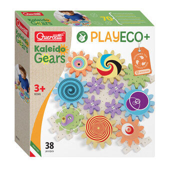 Quercetti Kaleido Gears Play Eco Hammasrataspakkaus, 38 osaa.