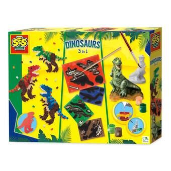 Ses askartelusarja dinosaurukset, 3in1