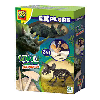 SES Explore Dino ja Luuskaivaus 2in1 - Triceratops