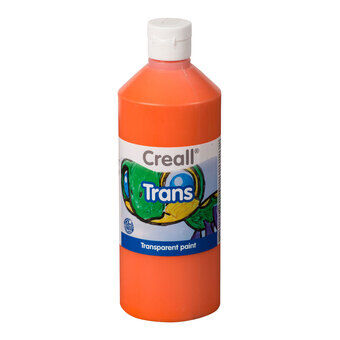 Creall läpinäkyvä oranssi maali, 500ml