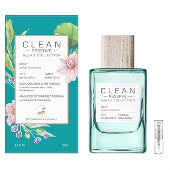 Clean Reserve H2 Eau Collection Amber Cashmere - Eau de Parfum - Tuoksunäyte - 2 ml