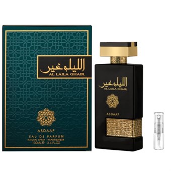 Lattafa Asdaaf Al Laila Ghair - Eau De Parfum - Tuoksunäyte - 2 ml