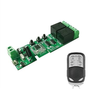 ZB- DIY-S02 2-tie WiFi Wi-Fi Wi-Fi Wireless Smart Switch Inching itselukittuva relemoduuli kaukosäädin