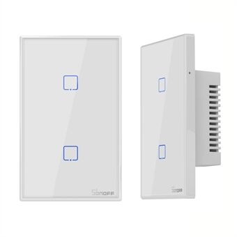 SONOFF T0US2C-TX 120 WiFi Smart Switch APP Remote Control for Alexa Google Home US Plug - 2 Gang