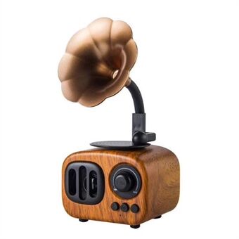 Retro Wood Kannettava Mini Bluetooth -kaiutin Langaton kaiutin