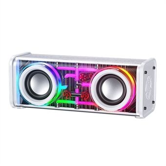 WEKOME D45 Bluetooth 5.3 Dual Horn Mecha Kaiutin RGB Light Langaton Subwoofer Musiikkisoitin