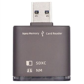 U3-061 USB 3.0 - NM Nano Memory -kortinlukija ja -kirjoitin Mate Sarjan puhelimelle / kameraan / kannettavalle tietokoneelle