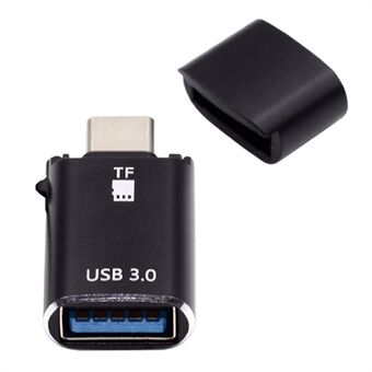 UC-035-TF 10Gbps Tyyppi-C USB 3.0 naaras OTG+TF-kortinlukija-adapteri kannettavalle tietokoneelle, tablet-laitteelle ja puhelimelle.