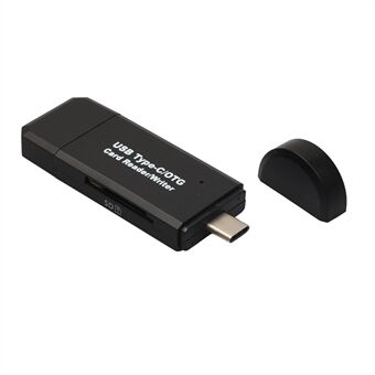 USB-C Type C + USB 3.0 + Micro USB OTG TF/SD -kortinlukija puhelimelle ja MacBookille