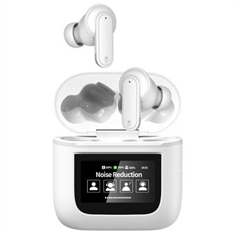 YW05 in-ear Bluetooth-kuulokkeet HiFi-äänellä, ENC langaton nappikuuloke kosketusnäytöllisellä latauskotelolla