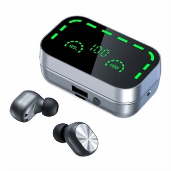 YD05 3 Modes Bluetooth 5.3 In-ear kuulokkeet Power Bank Taskulamppu Melunvaimennus Urheilukuulokkeet Digitaalisen näytön latauskotelolla