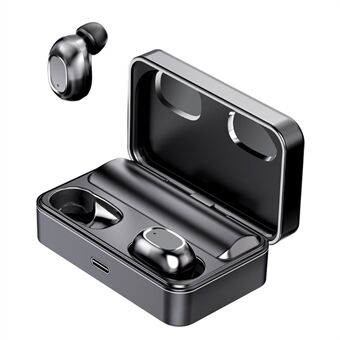 MCHOSE T5 II Langattomat Bluetooth-nappikuulokkeet Touch Control HiFi Sound TWS-kuulokkeet Urheilukuulokkeet digitaalisella akun näytöllä - musta