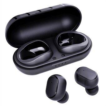 T6 Stereo Sound Semi-in-ear Bluetooth Headset Melunvaimennus TWS-kuulokkeet Applelle / Androidille - Musta