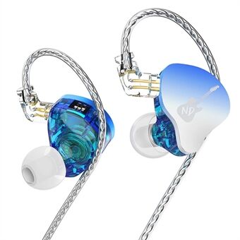 ND DD3 4-toimintatilaa säädettävät in-ear-kuulokkeet HiFi-äänellä, langalliset kuulokkeet, ilman mikrofonia / viritetty versio