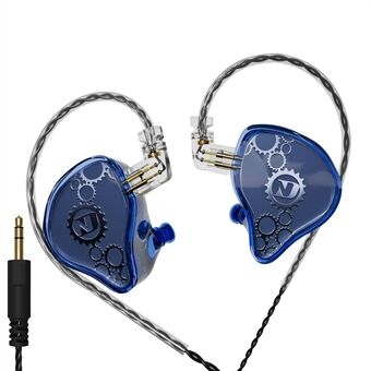 ND Venus irrotettavat 3.5mm johdolliset kuulokkeet HiFi ääni teolliset In-Ear kuulokkeet (Ei mikkiä)