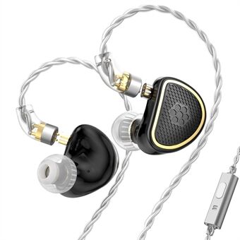 TRN Xuanwu Irrotettava 3,5 mm Langallinen In-Ear Kuuloke 10 mm Neliömäisellä Tasokaiuttimella HiFi Kuulokkeet Mikrofonilla