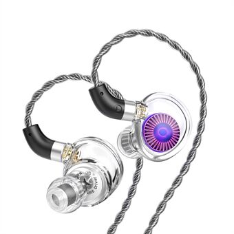 TRN Jellyfish Irrotettava 2.5+3.5+4.4mm Langallinen In-Ear Kuuloke HiFi Musiikki Juoksu Kuulokkeet ilman Mikkiä