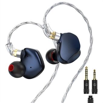 TRN VX Pro 3.5+4.4mm johdolliset in-ear kuulokkeet 10mm dynaamiset + 8 tasapainoista armatuurielementtiä HiFi musiikkikuulokkeet (ilman mikrofonia)