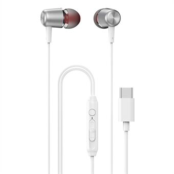 DUDAO X1ProT Type-C Langalliset In-Ear Kuulokkeet HiFi Äänellä iPhone Huaweiille