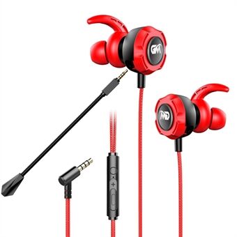 TF-3 HiFi Stereokuulokkeet 3,5mm langallinen E-Sports Gaming Music In-ear kuulokkeet kahdella mikrofonilla