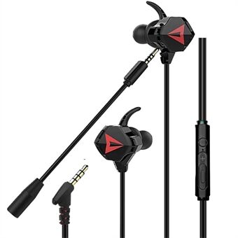 G5 3,5 mm:n langalliset in-ear pelikuulokkeet Mobile PC Gamer -kuulokkeet korvakoukuilla