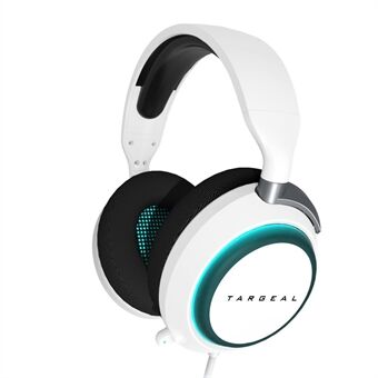 TARGEAL 916 USB Gaming Headset PC Langalliset kuulokkeet 360 asteen melua vaimentava mikrofoni 7.1-kanavainen surround-kuuloke RGB LEDillä PS4 / PS5 / Nintendo Switchille