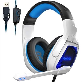 ANIVIA MH901 Head kiinnitettävä USB Wired Stereo 7.1 Surround Sound E-urheilukuulokkeet Tietokonepelikuulokkeet