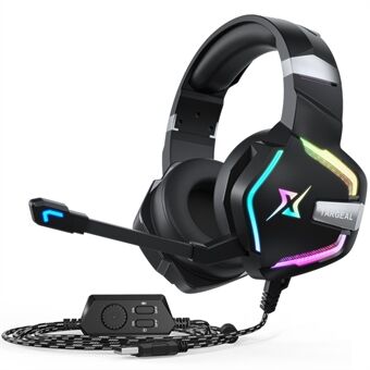 TARGEAL 7.1 Surround Sound USB Langalliset kuulokkeet PC-pelikuulokkeet RGB-valolla PS4-älypuhelinkannettavalle