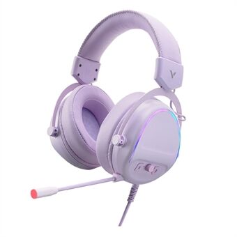 RAPOO VH650 7.1-kanavainen USB langallinen Over-Ear E-urheilukuulokkeiden kohinanvaimennus RGB Light -tietokonepelikuulokkeet