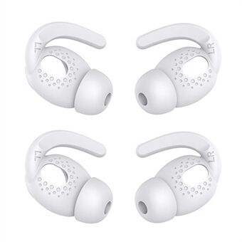 AHASTYLE PT40 2 paria L-kokoisia korvahenkilöitä Apple AirPods 3: lle, liukumaton, hukkakorkeuksien korvatulpat silikonia korvakuulokkeisiin.