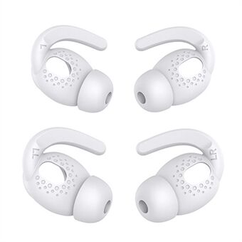 AHASTYLE PT40 - 2 Paria S + L -kokoisia korvatyynyjä Apple AirPods 3: lle, Bluetooth-kuulokkeille. Kadotuksen estävä silikonisuojus korvakoukulla on myös saatavilla.