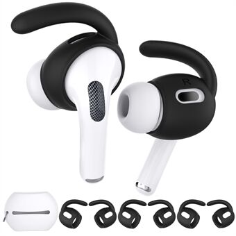 AHASTYLE PT189 3 pariin S-kokoiset kuuloketarvikkeet Apple AirPods Pro 2:lle, pehmeä silikoninen liukumaton korvatyyny hukkumisenestoläpällä