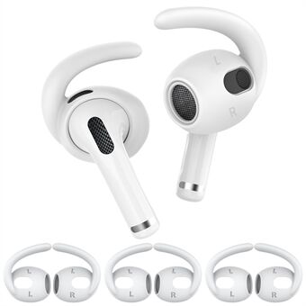 AHASTYLE PT60-3 3 paria L-kokoisia kuulokepäällisiä Apple AirPods 3:lle, luistamattomat korvakuulokkeiden päällysteet pehmeästä silikonista, kadotuksenestopidike korvarenkailla