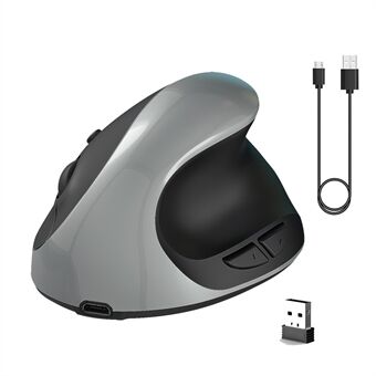 X10 Ergonominen pystyhiiri 2.4G Langaton oikea/vasen tietokonehiiret USB-lataus 6D optinen pelihiiri